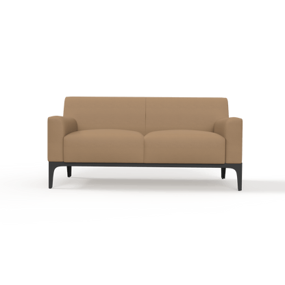 Cedar 2 Seater Sofa Lounge Brown (Tan PU)
