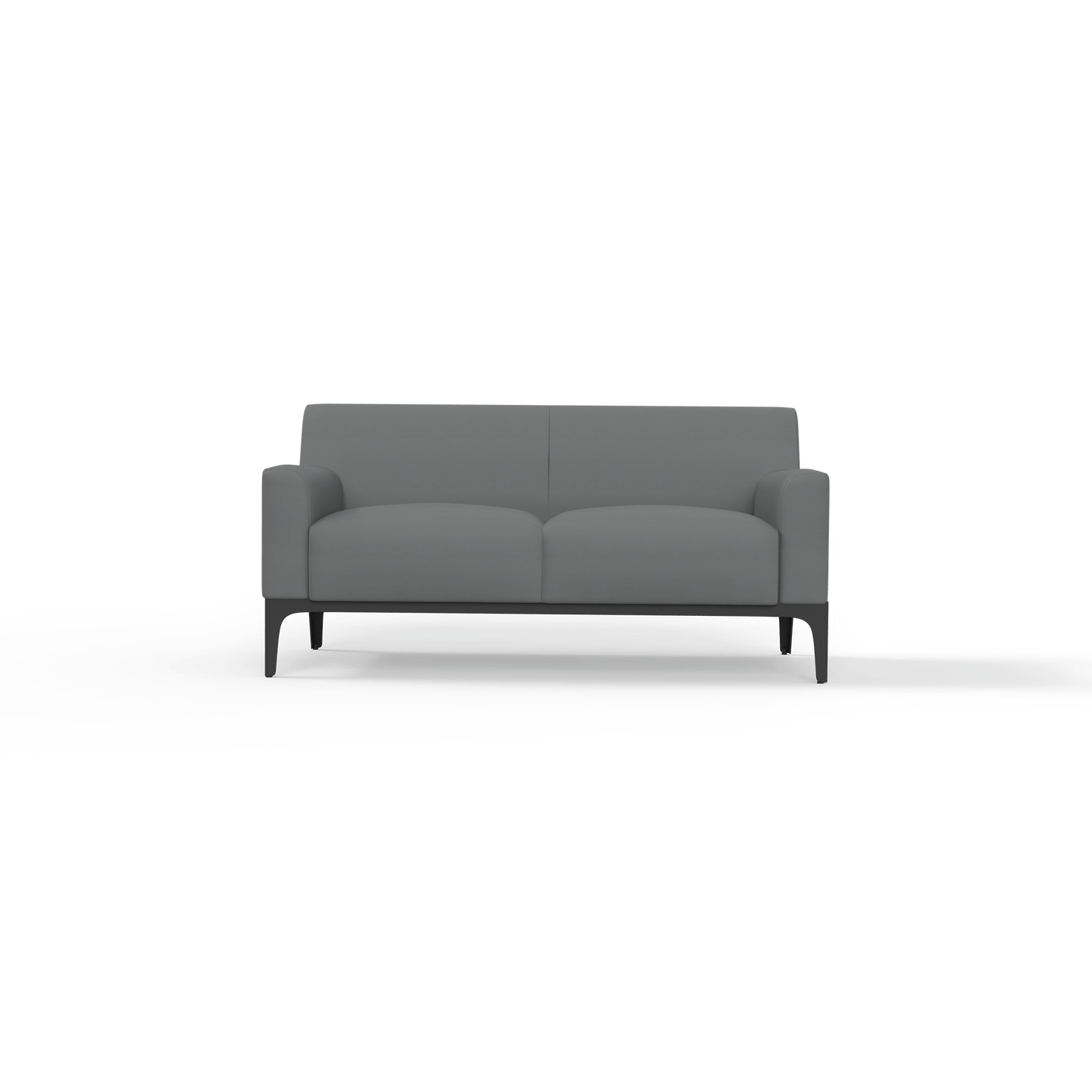 Cedar 2 Seater Sofa Lounge Grey (Charcoal PU)