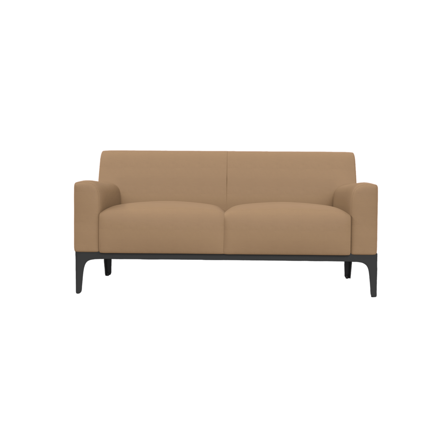 Cedar 2 Seater Sofa Lounge Brown (Tan PU)