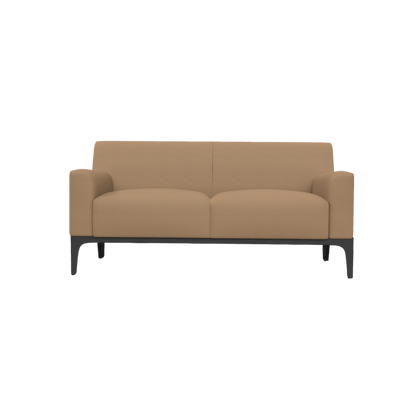 Cedar 2 Seater Sofa Lounge Brown (Tan PU)