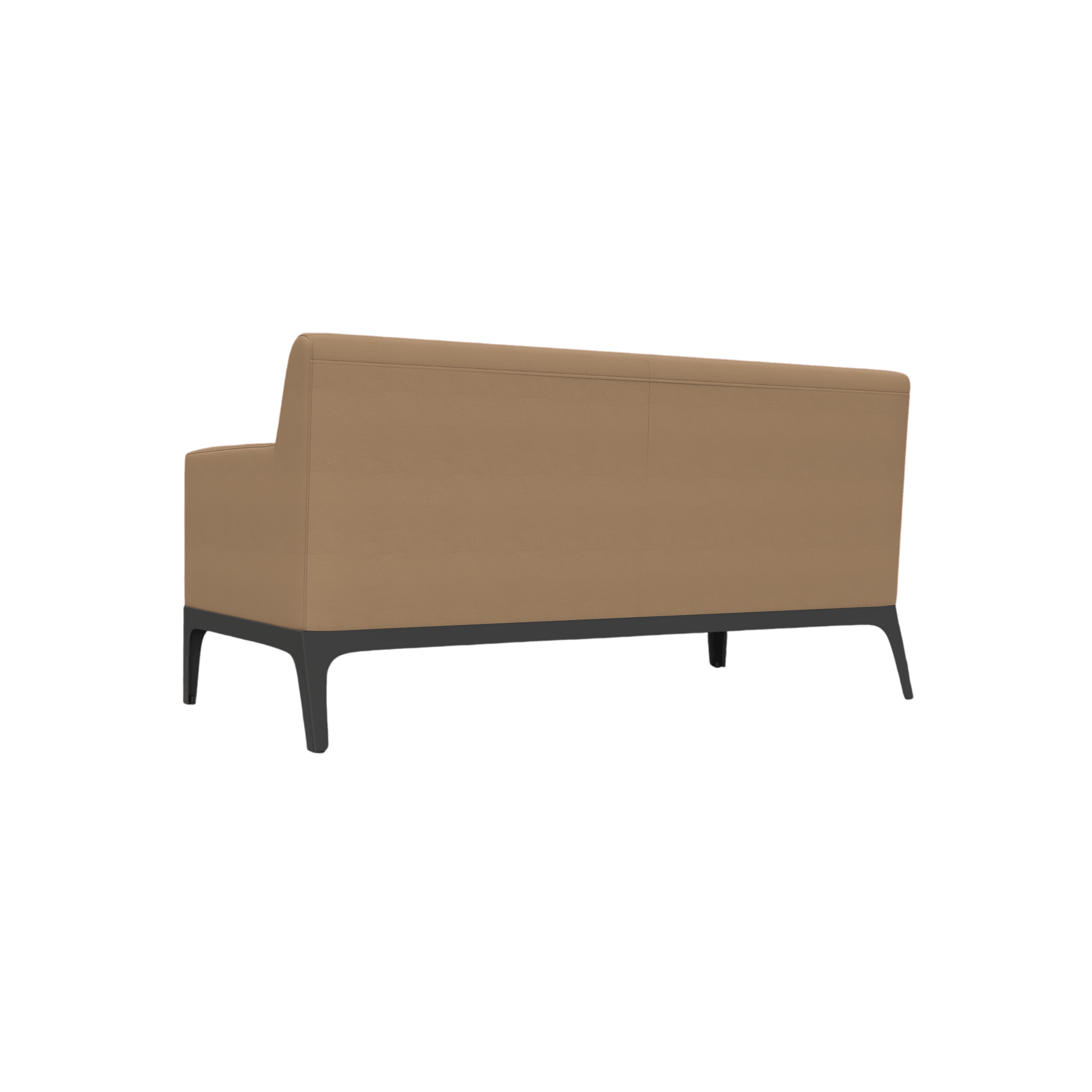 Cedar 2 Seater Sofa Lounge Brown (Tan PU)