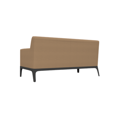 Cedar 2 Seater Sofa Lounge Brown (Tan PU)