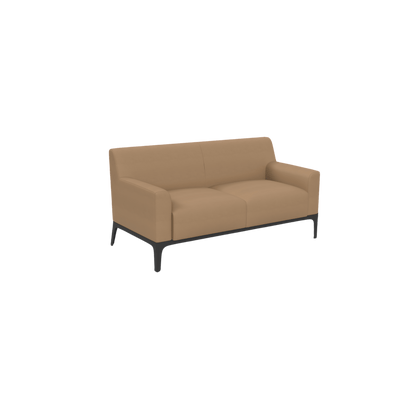 Cedar 2 Seater Sofa Lounge Brown (Tan PU)