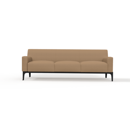 Cedar 3 Seater Sofa Lounge Brown (Tan PU)