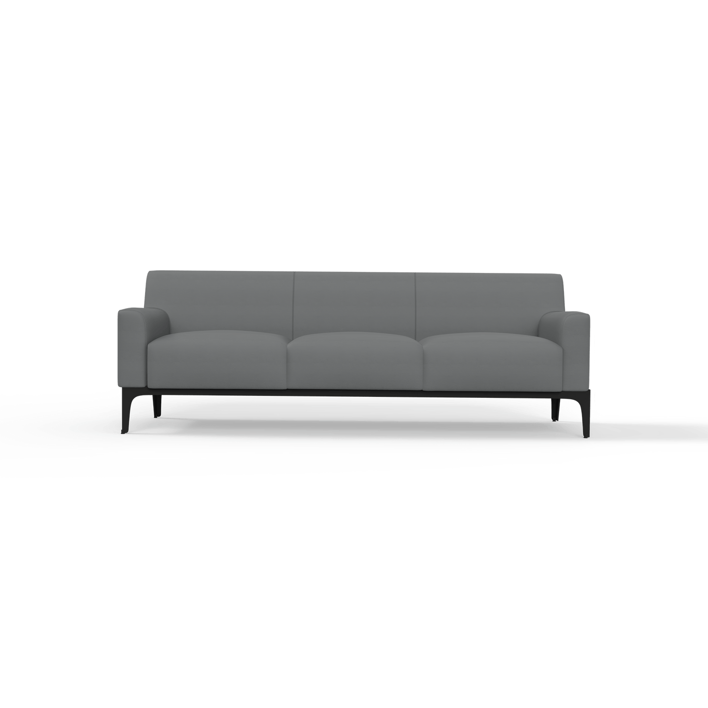 Cedar 3 Seater Sofa Lounge Grey (Charcoal PU)