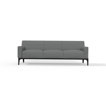 Cedar 3 Seater Sofa Lounge Grey (Charcoal PU)