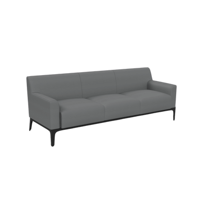 Cedar 3 Seater Sofa Lounge Brown (Tan PU)