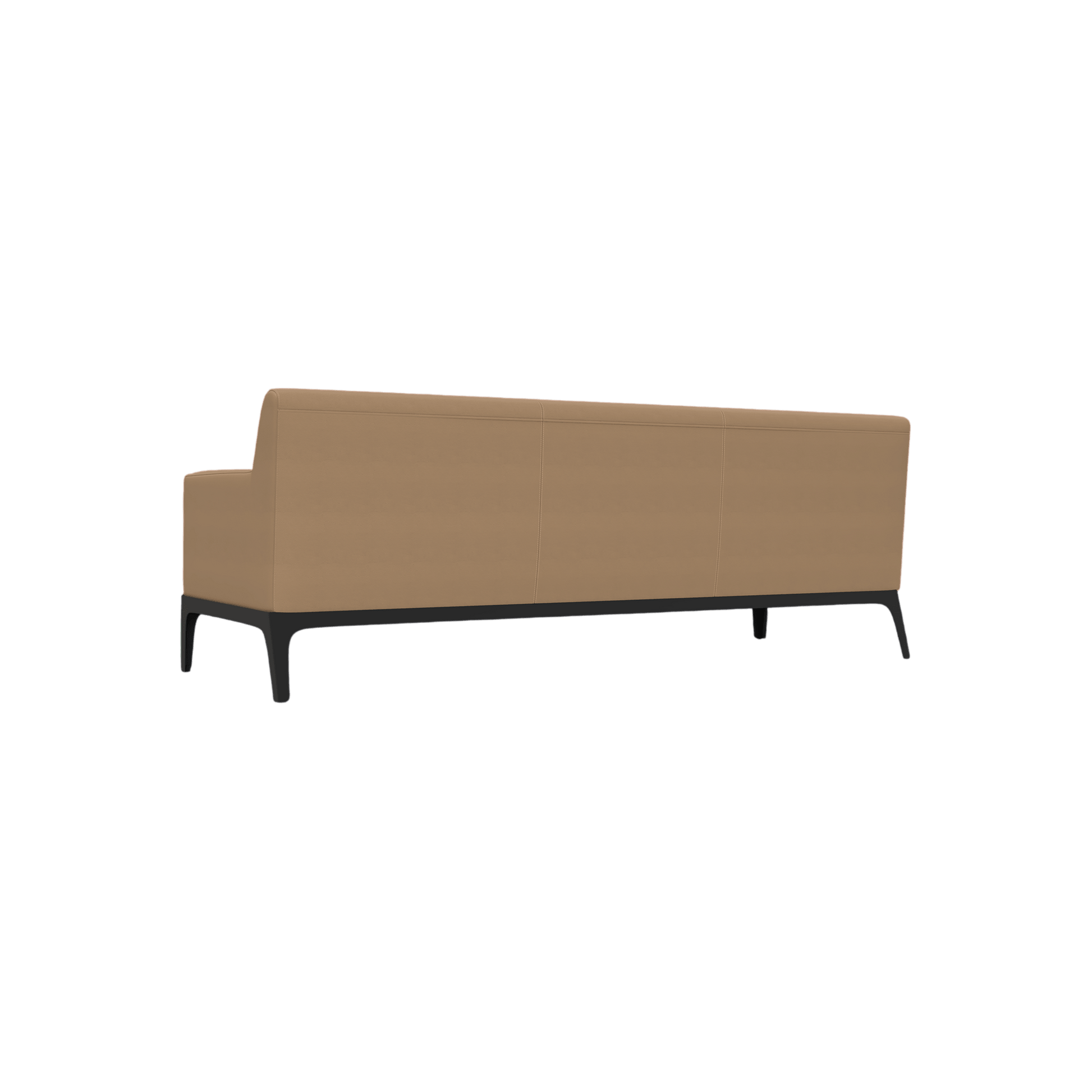 Cedar 3 Seater Sofa Lounge Brown (Tan PU)