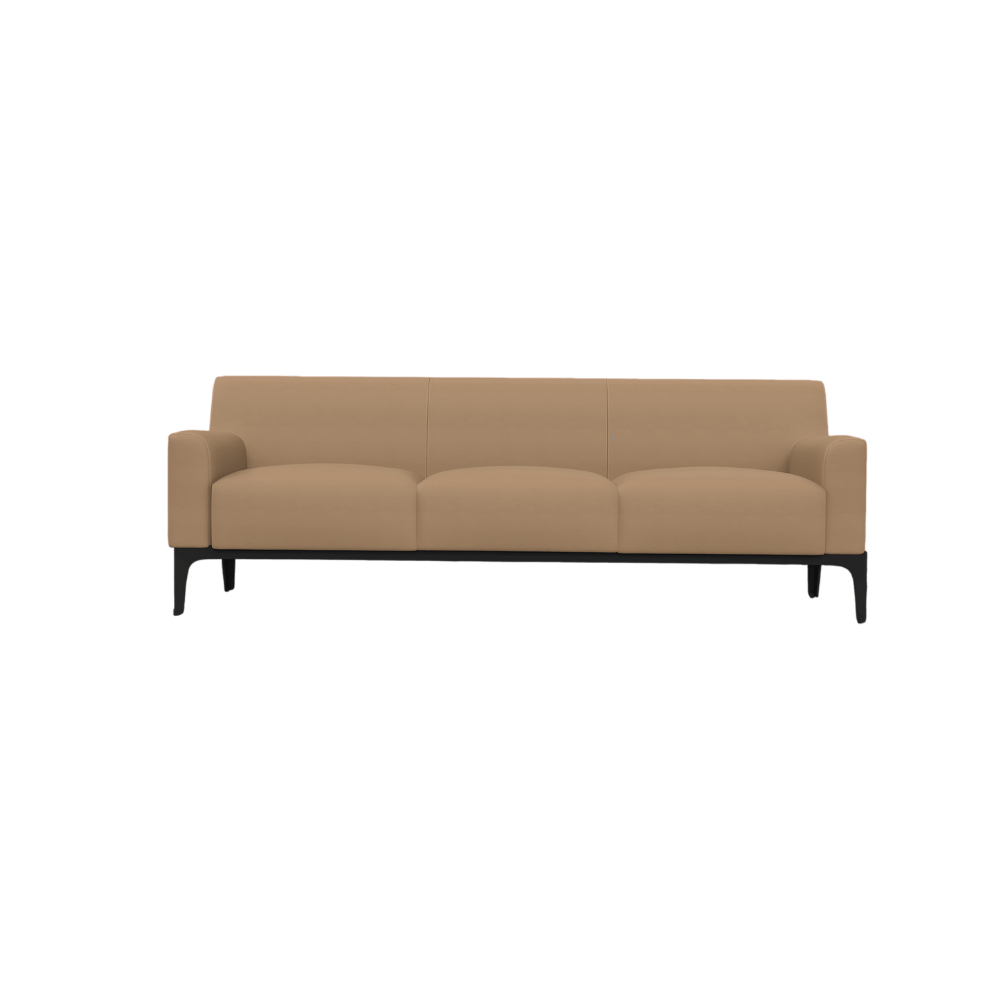 Cedar 3 Seater Sofa Lounge Brown (Tan PU)