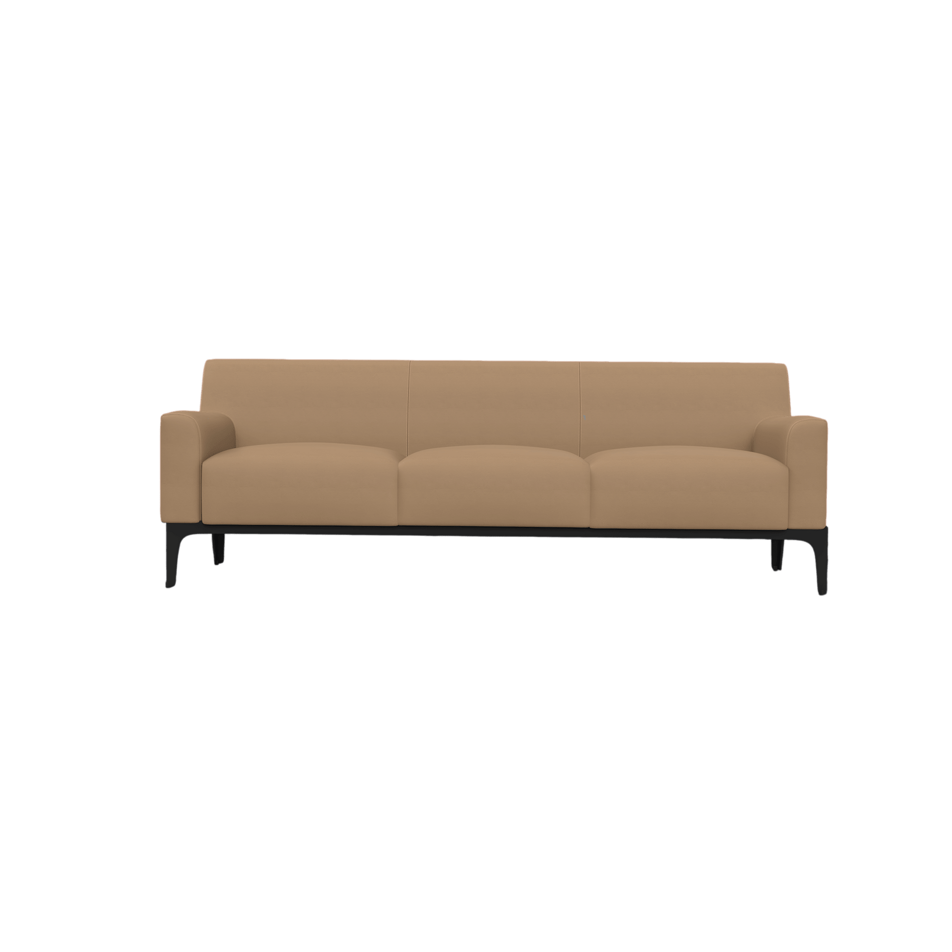 Cedar 3 Seater Sofa Lounge Brown (Tan PU)