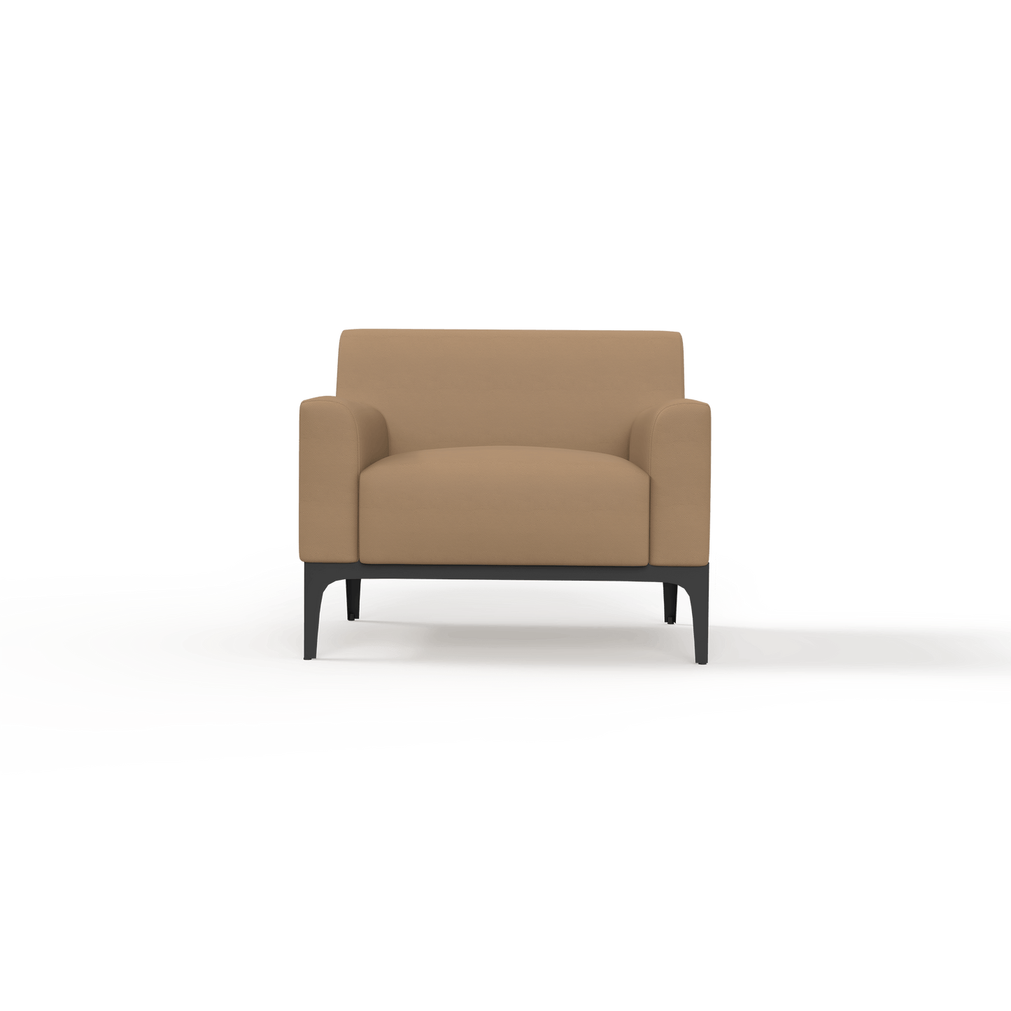 Cedar Single Arm Chair Brown (Tan PU)