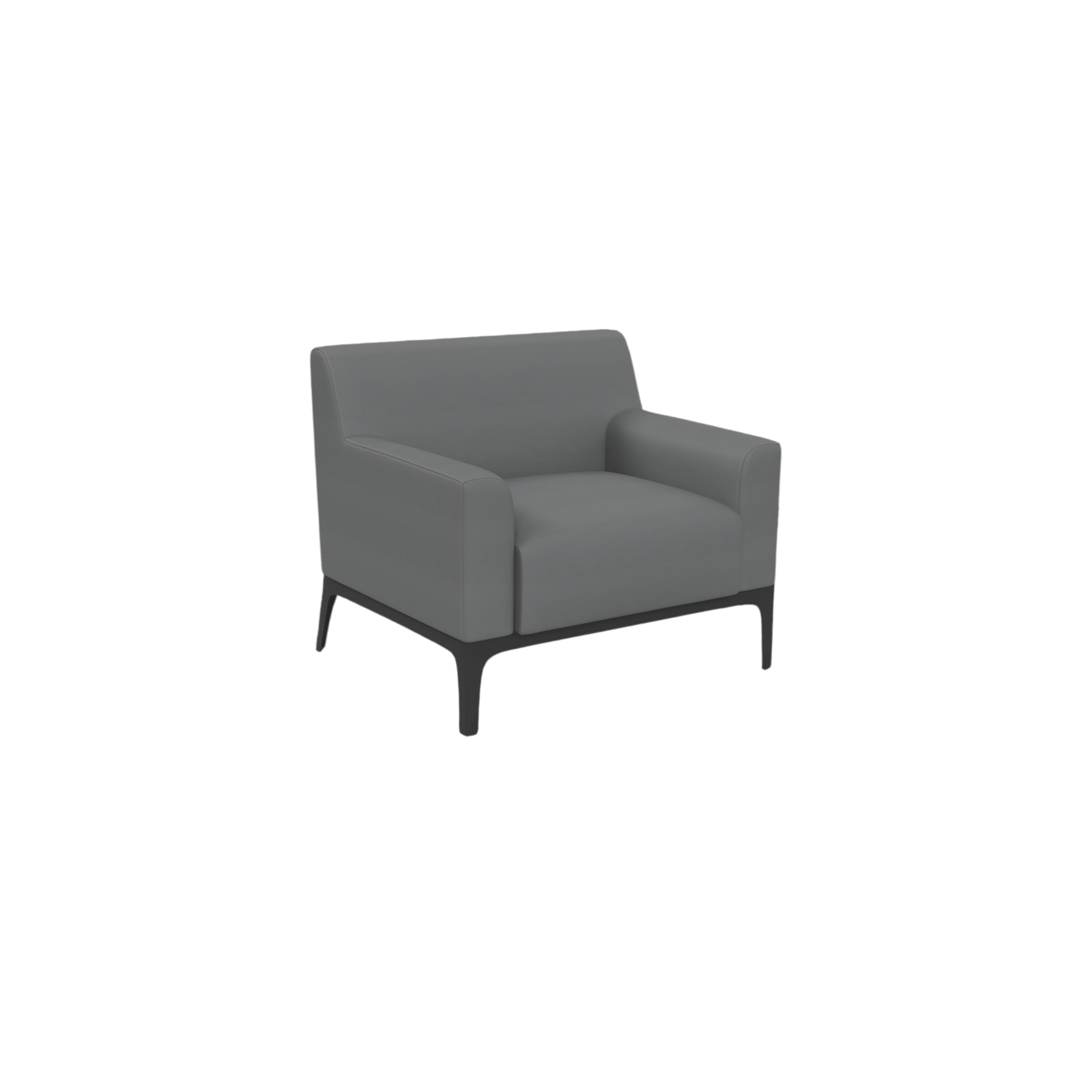 Cedar Single Arm Chair Brown (Tan PU)