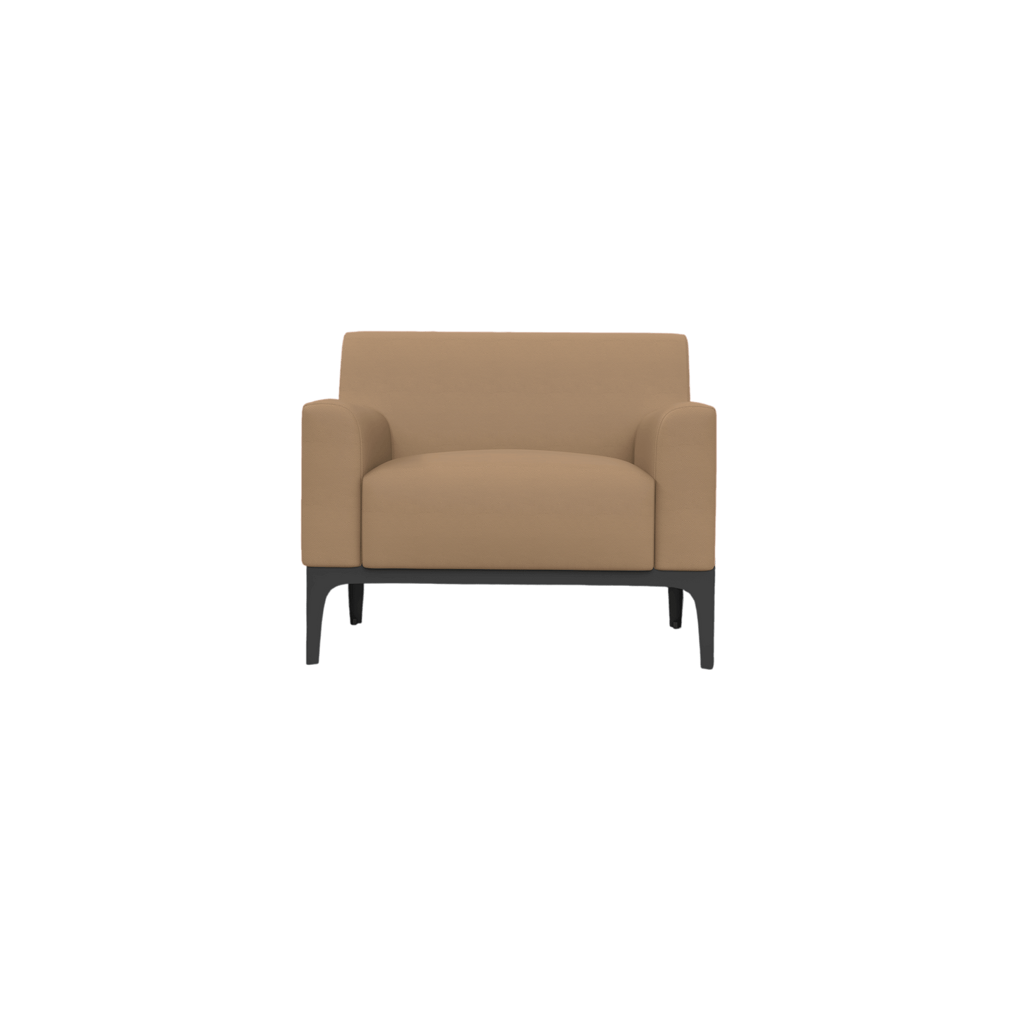 Cedar Single Arm Chair Brown (Tan PU)