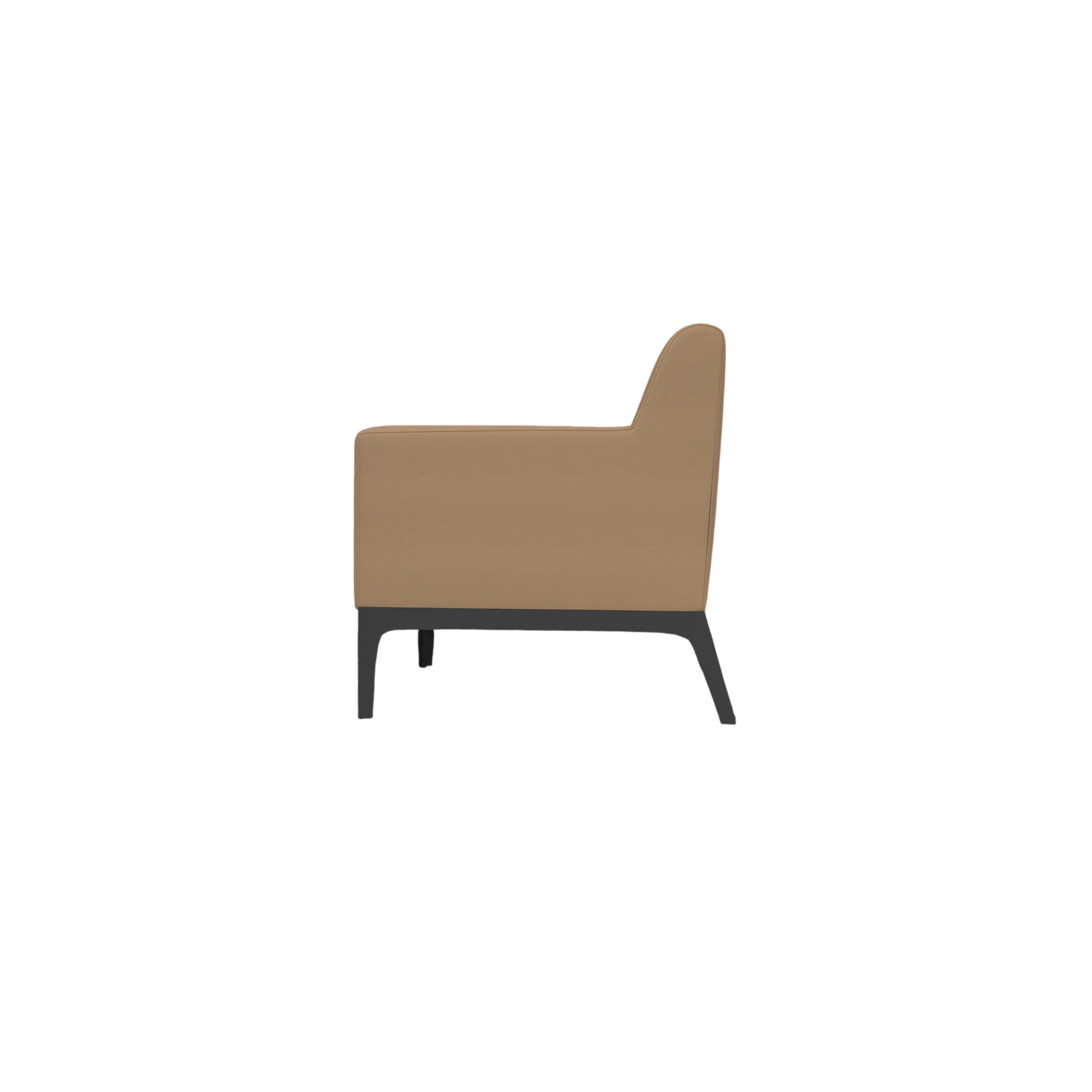 Cedar Single Arm Chair Brown (Tan PU)