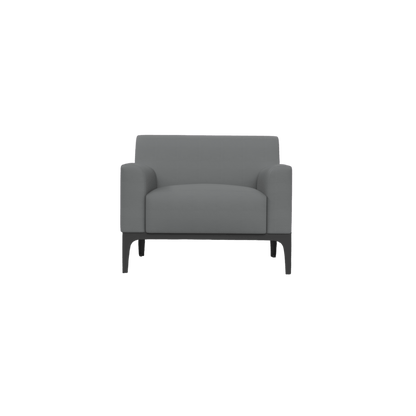 Cedar Single Arm Chair Brown (Tan PU)