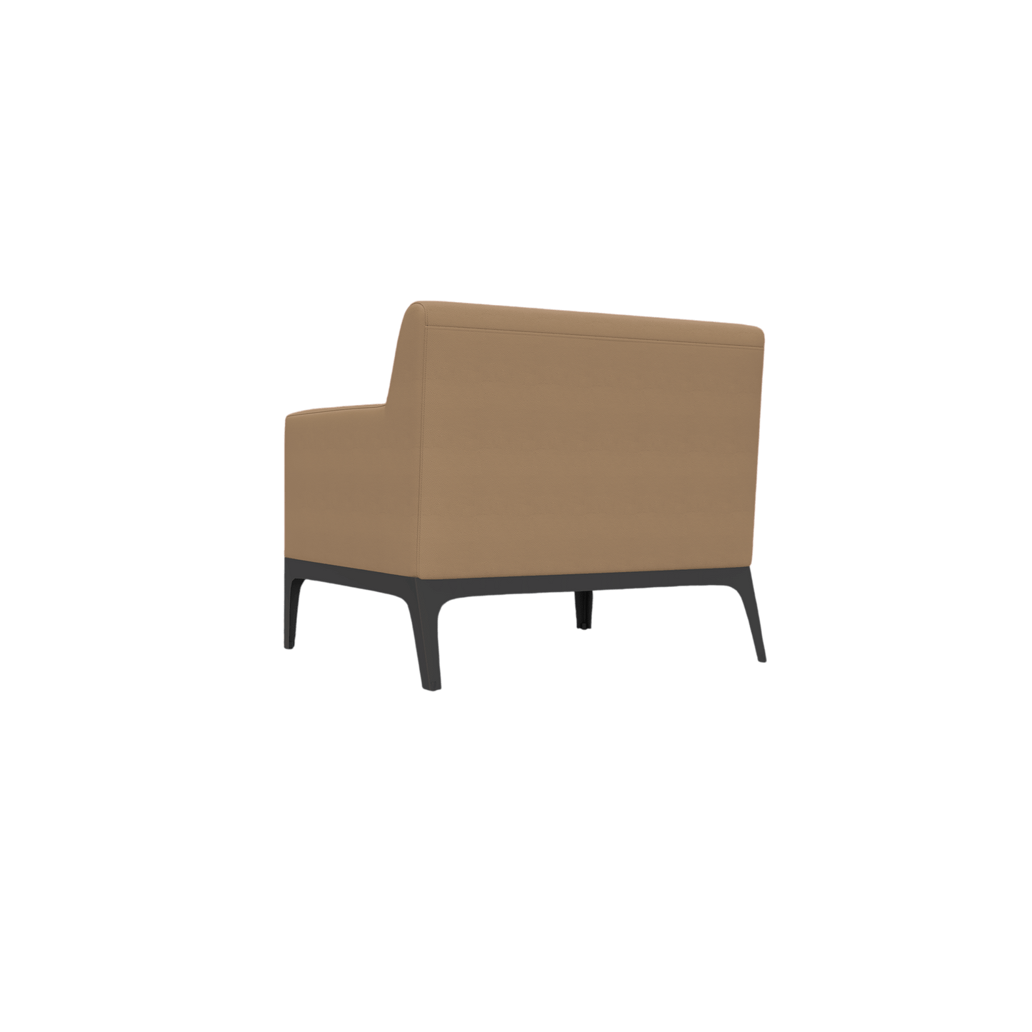 Cedar Single Arm Chair Brown (Tan PU)