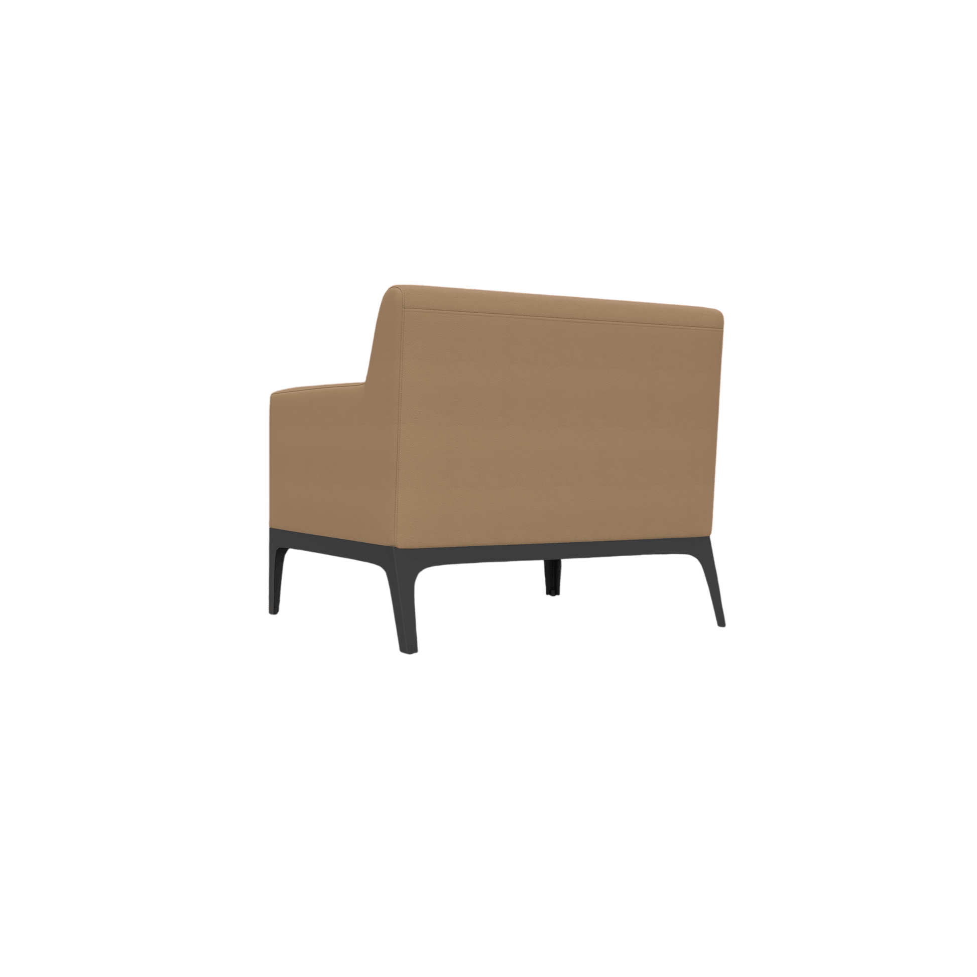 Cedar Single Arm Chair Brown (Tan PU)