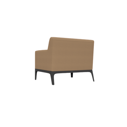 Cedar Single Arm Chair Brown (Tan PU)