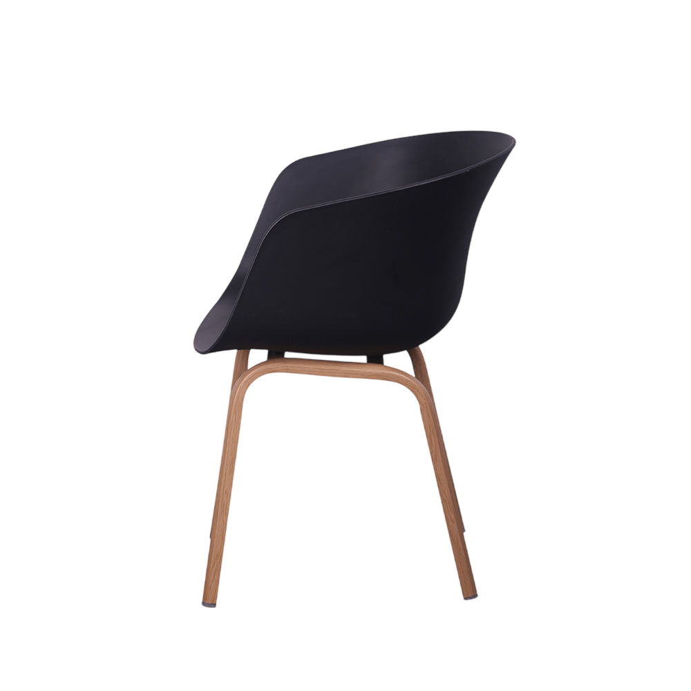 Chillax Black Plastic Tub Chair