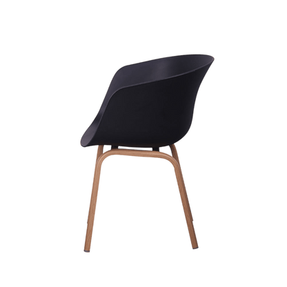 Chillax Black Plastic Tub Chair
