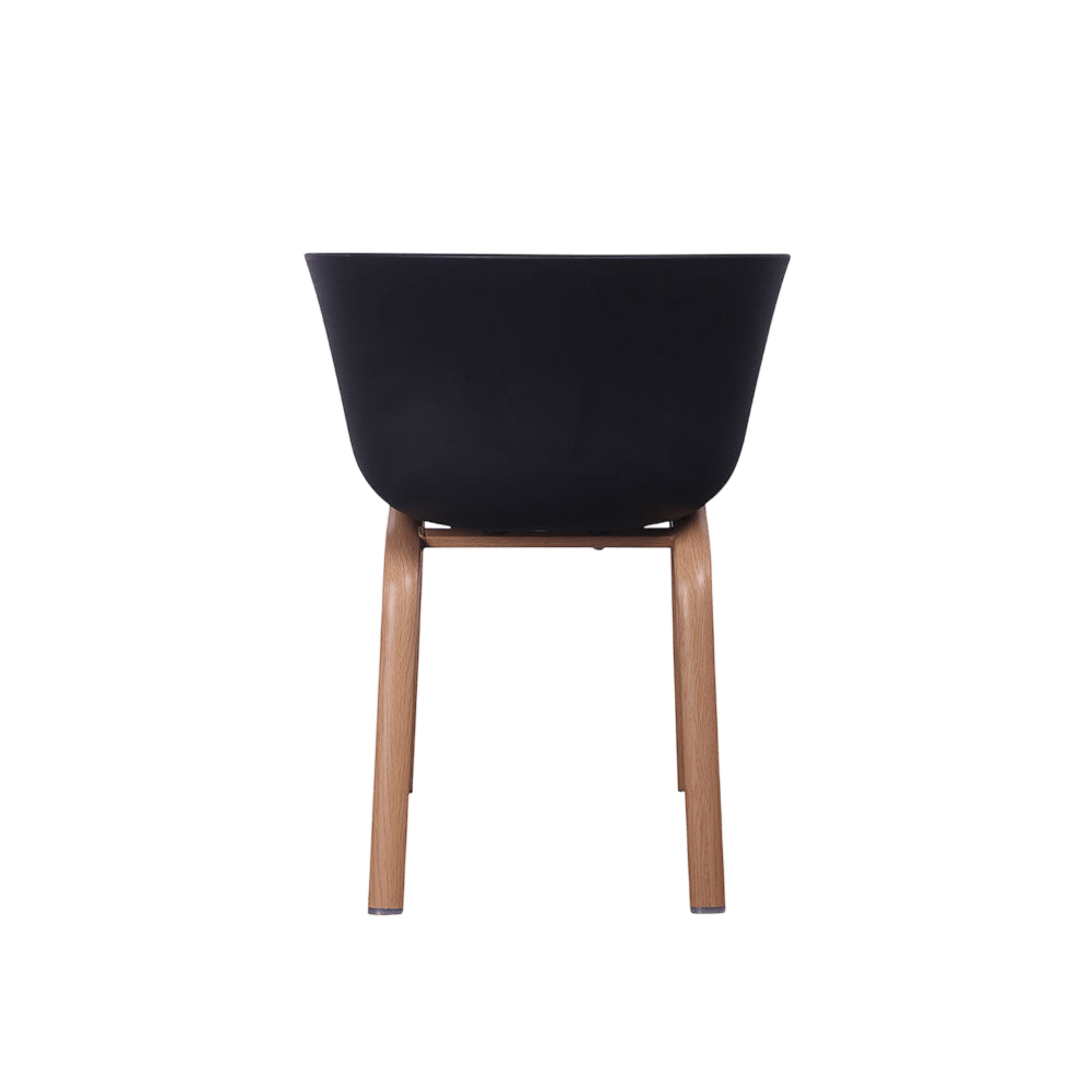 Chillax Black Plastic Tub Chair