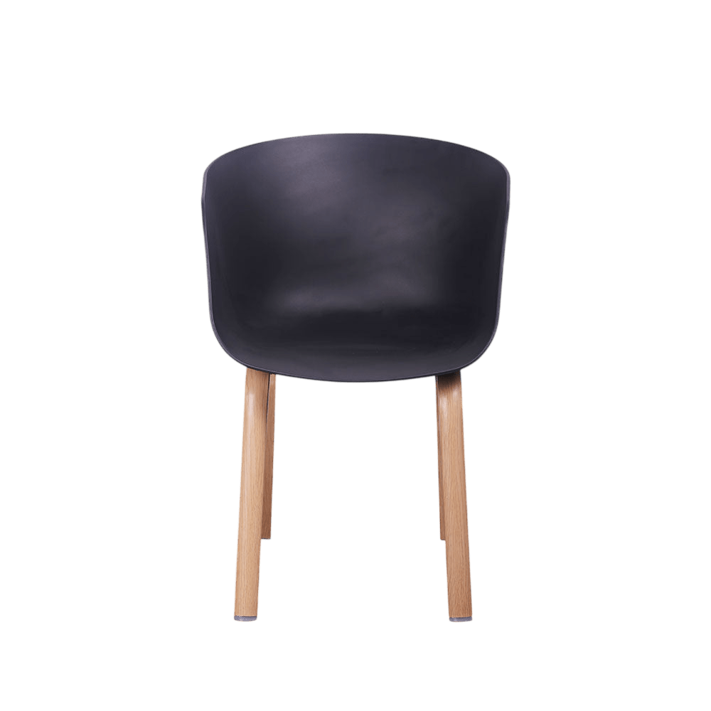 Chillax Black Plastic Tub Chair