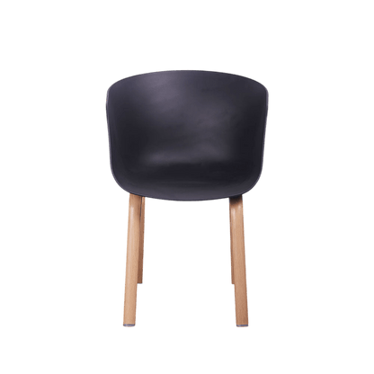 Chillax Black Plastic Tub Chair