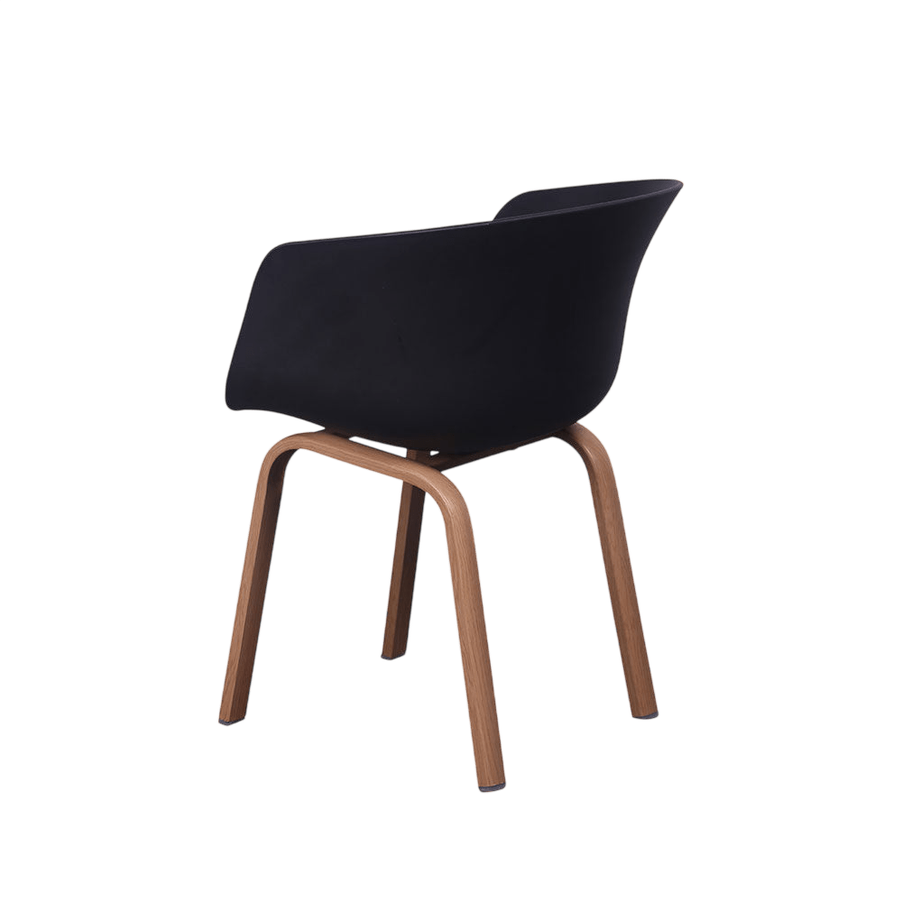 Chillax Black Plastic Tub Chair