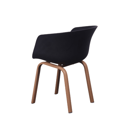 Chillax Black Plastic Tub Chair