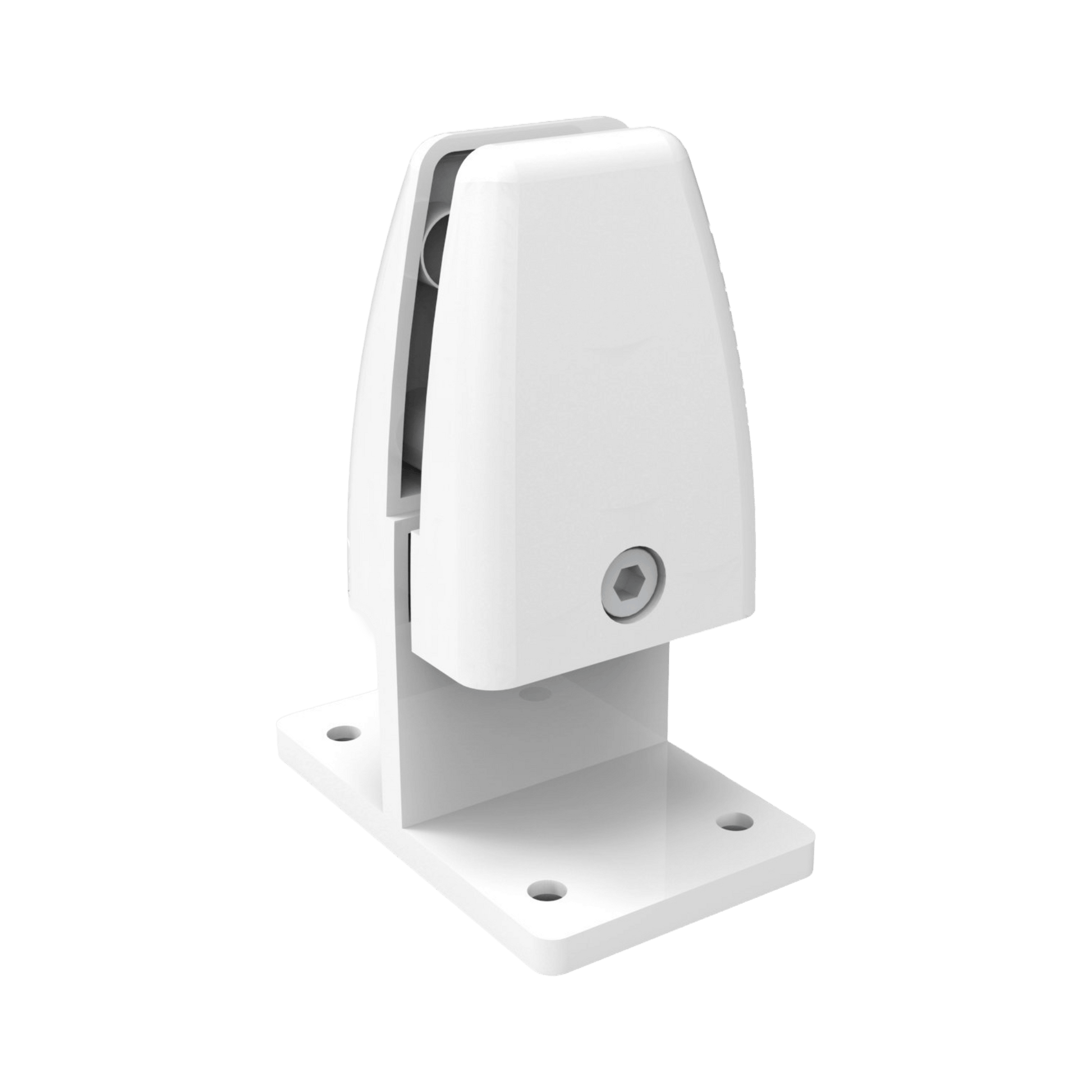 Clamps for Eco Panel Screens Back to Back Desk Mounted White
