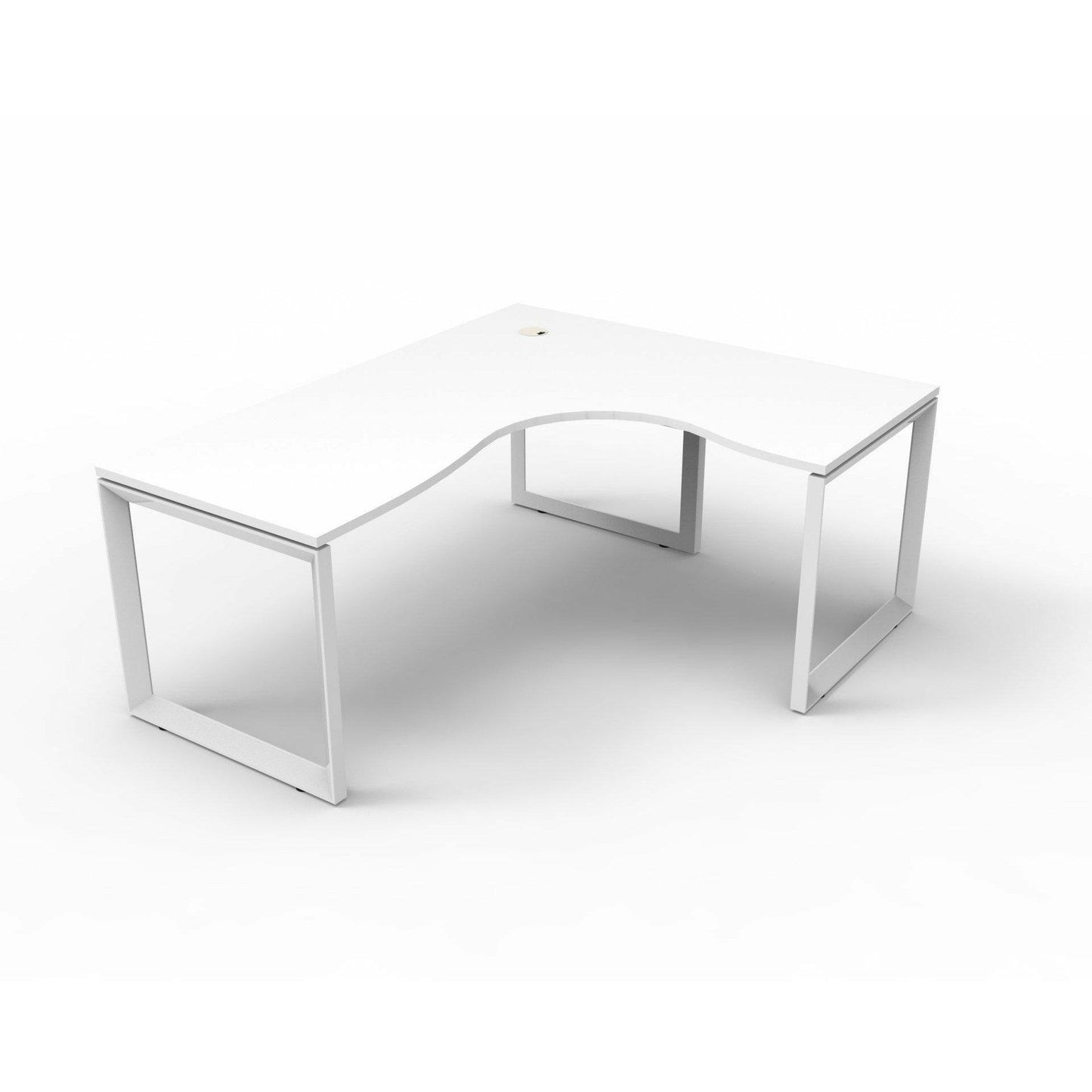 Deluxe Loop Leg Corner Workstation - Office Furniture Company 