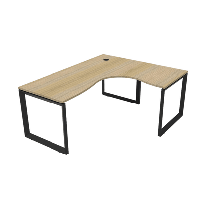 Deluxe Loop Leg Corner Workstation 4 - Office Furniture Company