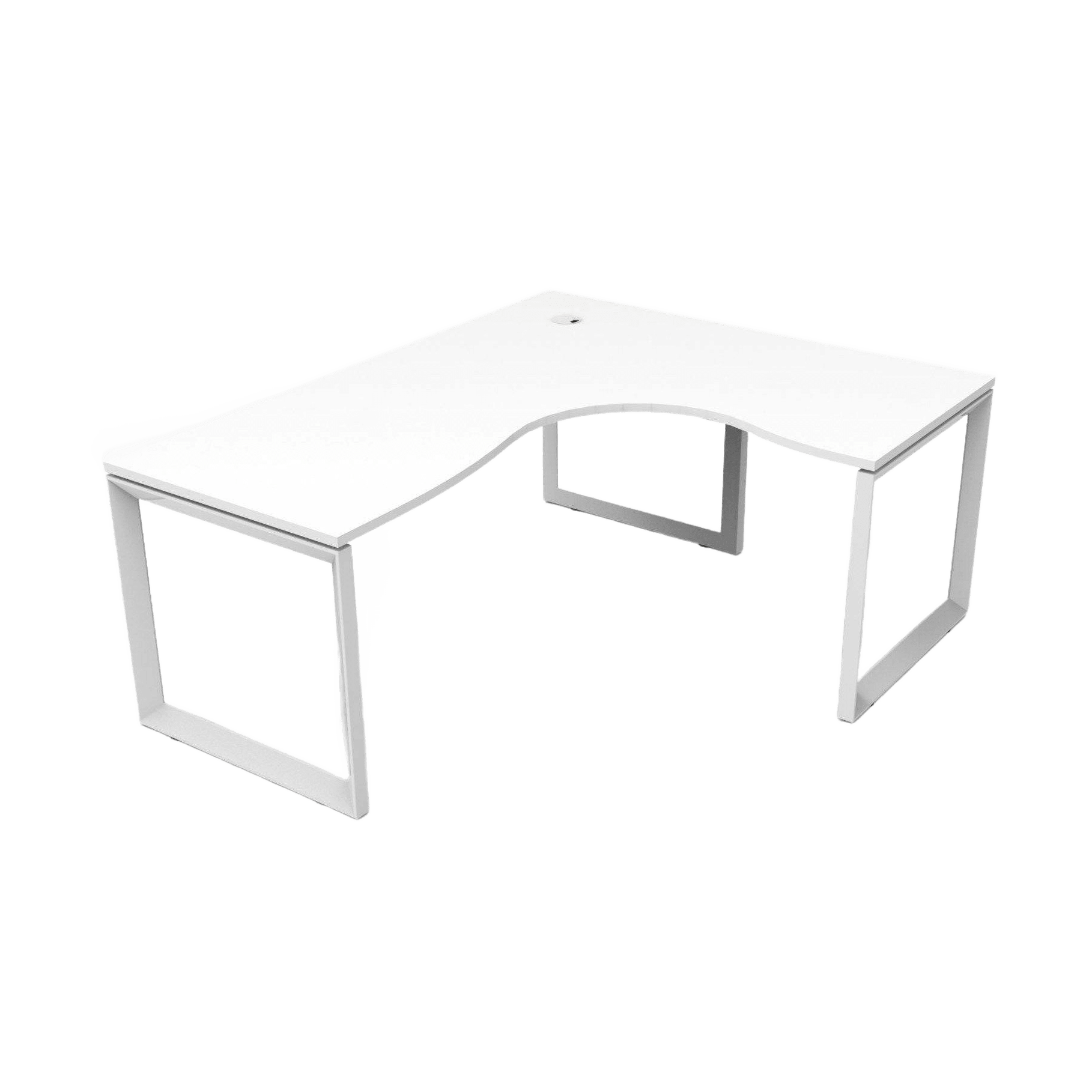 Deluxe Loop Leg Corner Workstation 1 - Office Furniture Company
