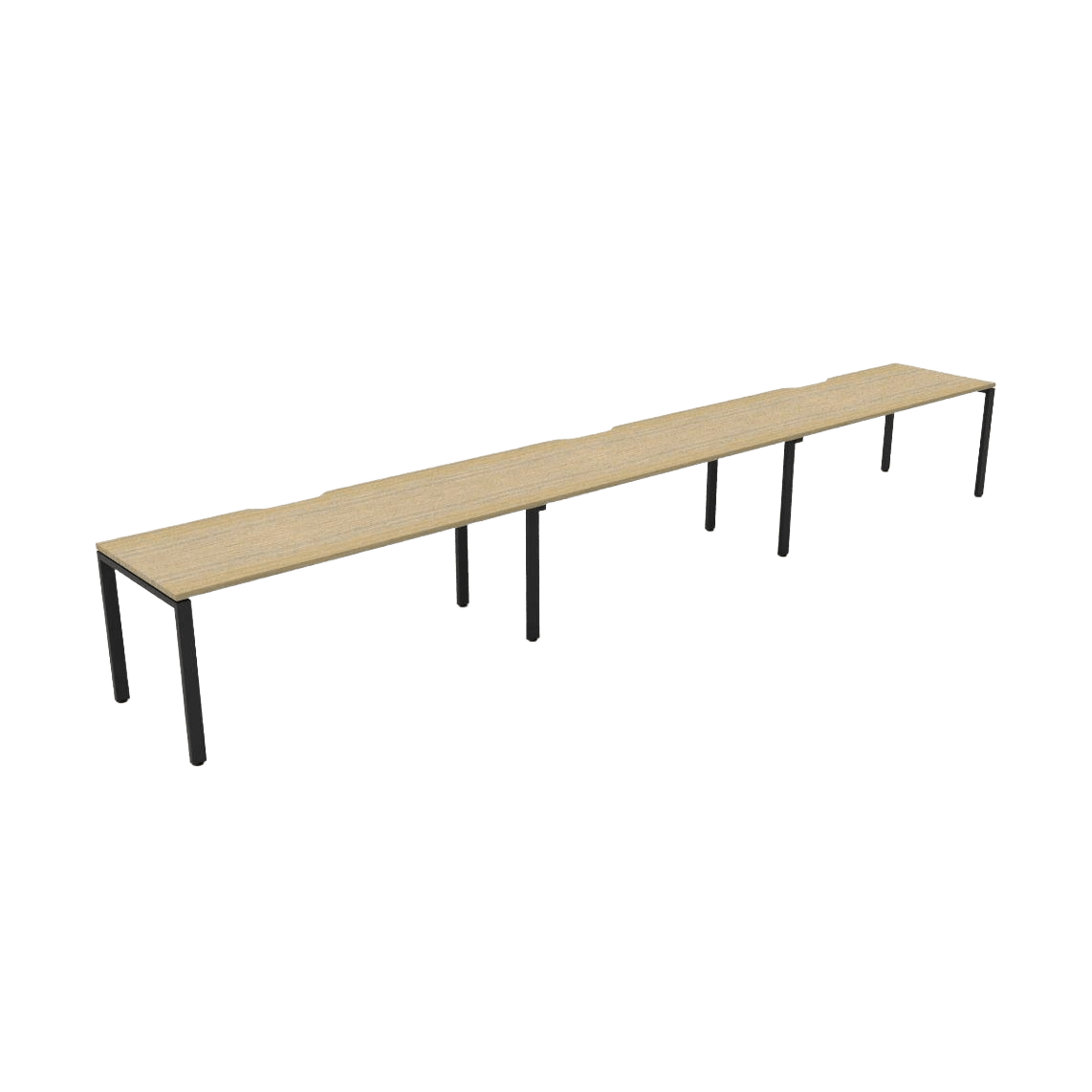 Deluxe Profile Leg 3 Person Workstations - 1