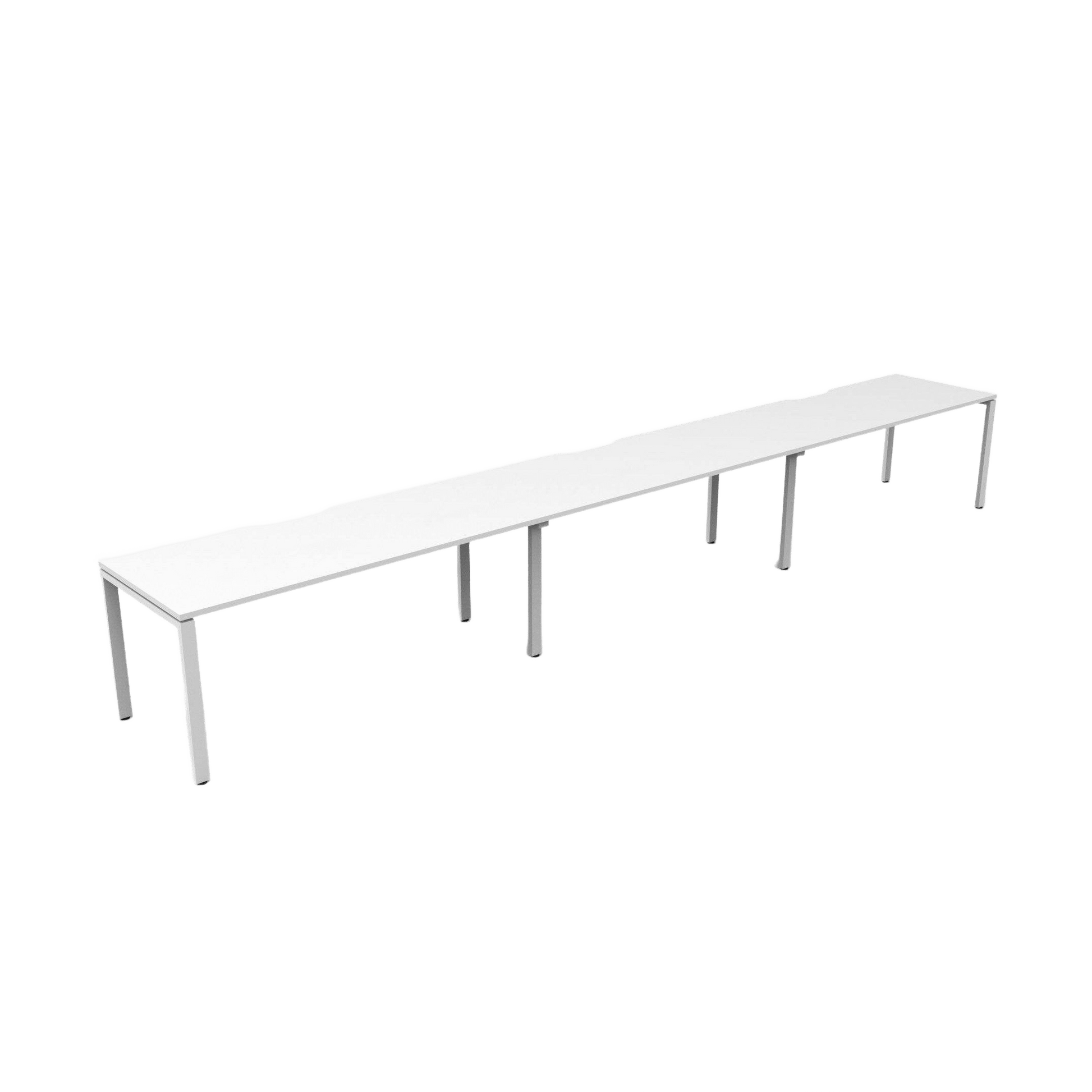 Deluxe Profile Leg 3 Person Workstations - 4