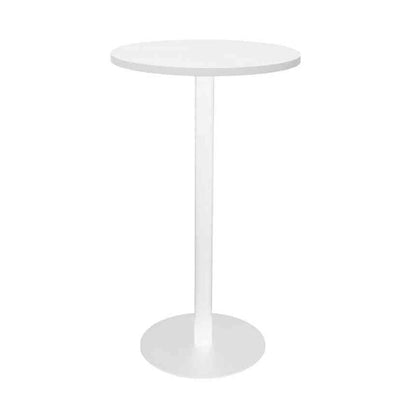 Disc Base Dry Bar Table White White Powdercoat
