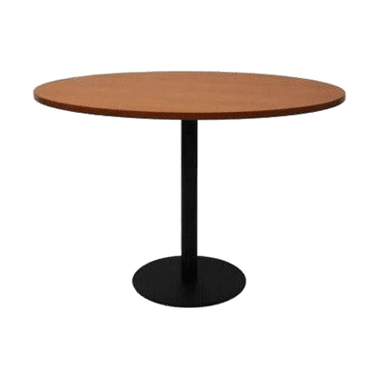 Disc Base Round Table 900 Round Cherry Black Powdercoat