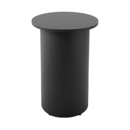 Drum Base High Bar Table 600 Round / Black / Black Powdercoat