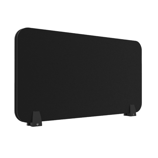 Eco Panel Desk Mounted Screens Black 740mm - Office Furniture Company