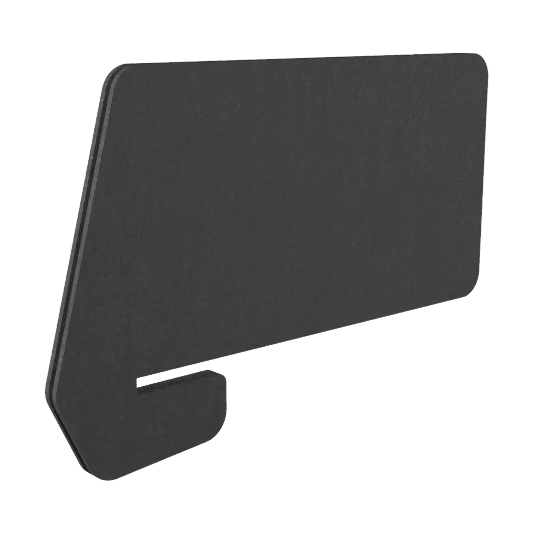 Eco Panel Slide On Screen Black - Office Furniture Company