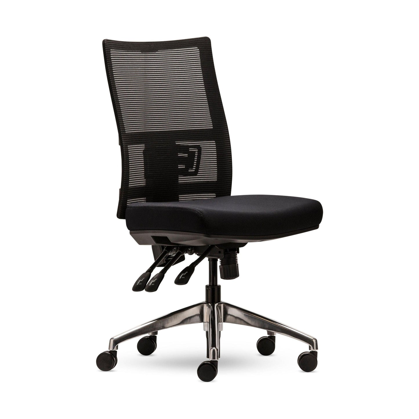 EKO Mesh Ergonomic Office Chair None Adjustable Polished Aluminium