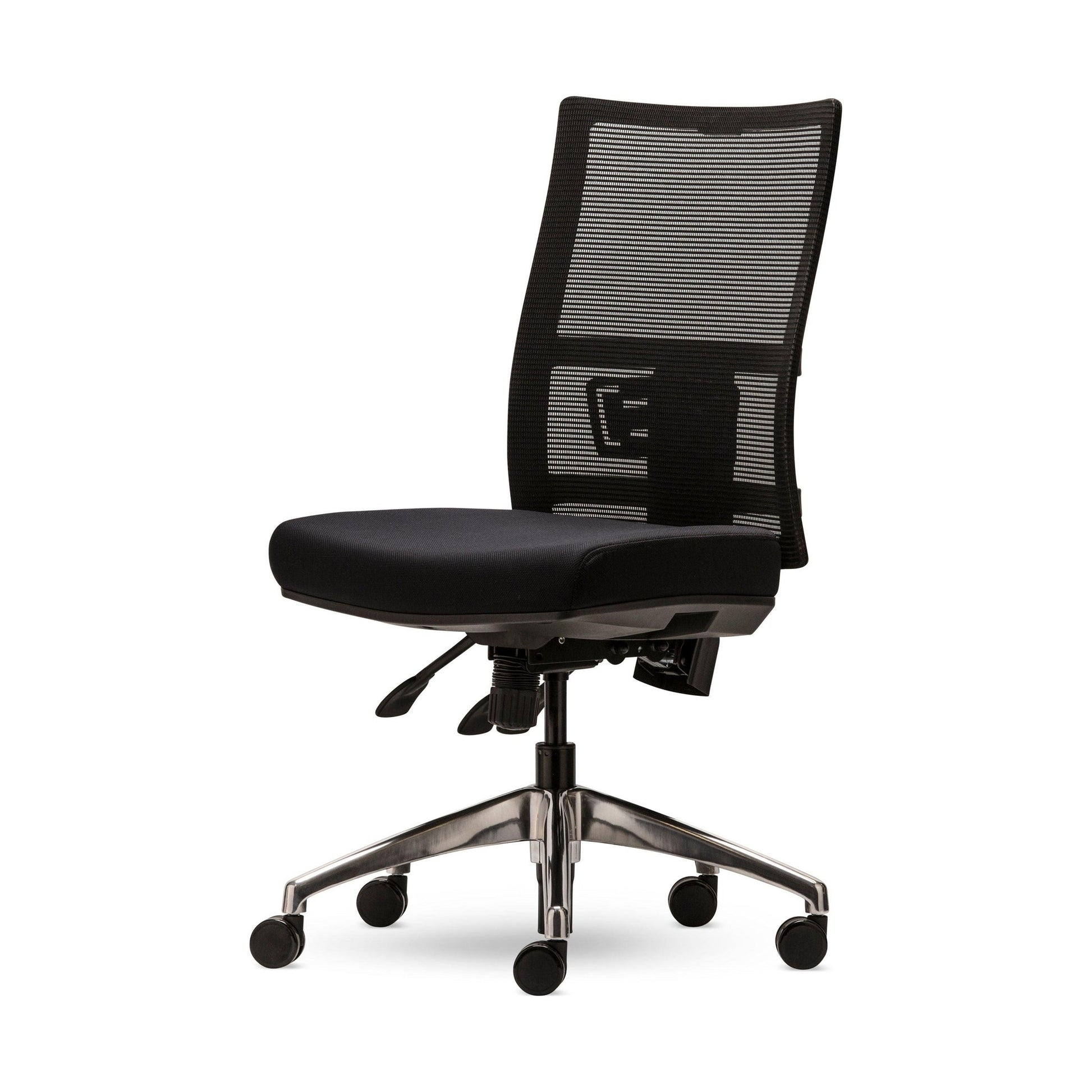 EKO Mesh Ergonomic Office Chair None Adjustable Polished Aluminium