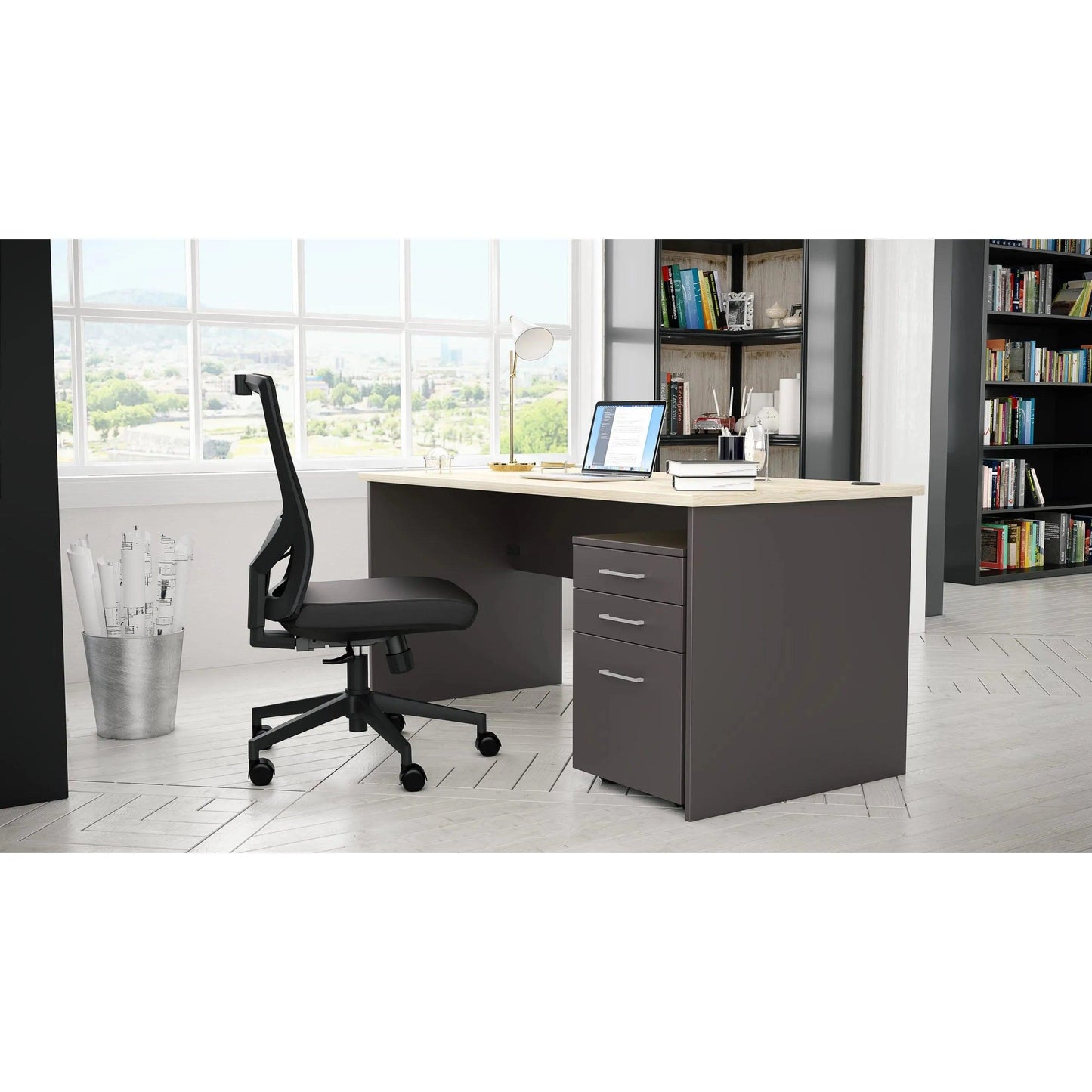 EkoSystem Straight Office Desk - Office Furniture Company 