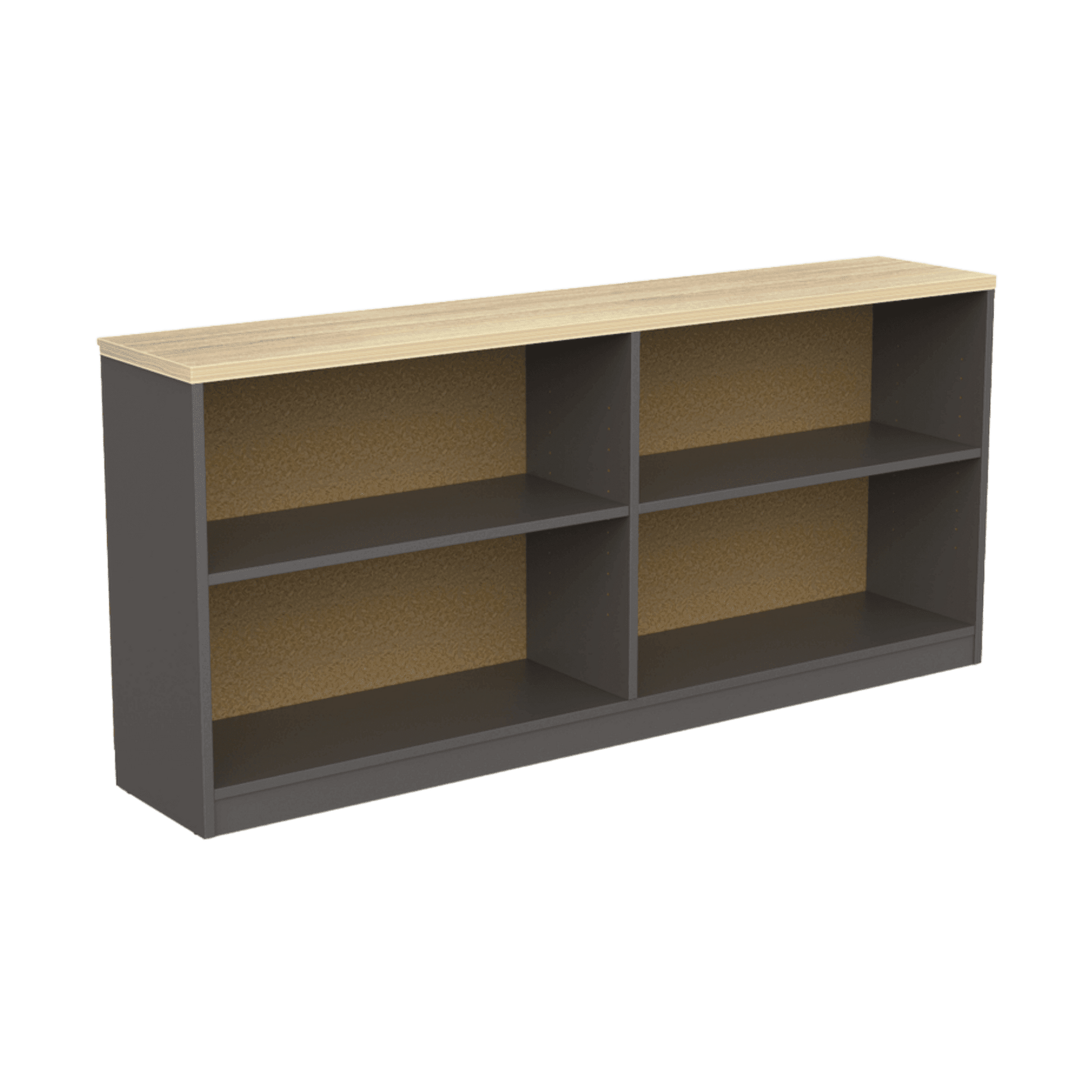 EkoSystem Credenza Bookcase Charcoal