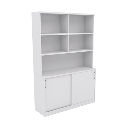 EkoSystem Credenza with Hutch White
