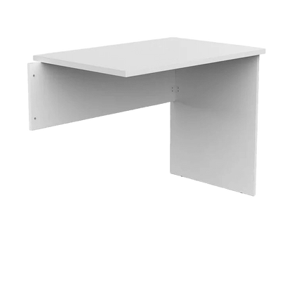 EkoSystem Fixed Desk Return White - Office Furniture Company