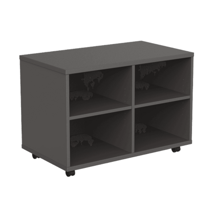 EkoSystem Mobile Book Case Caddy Charcoal