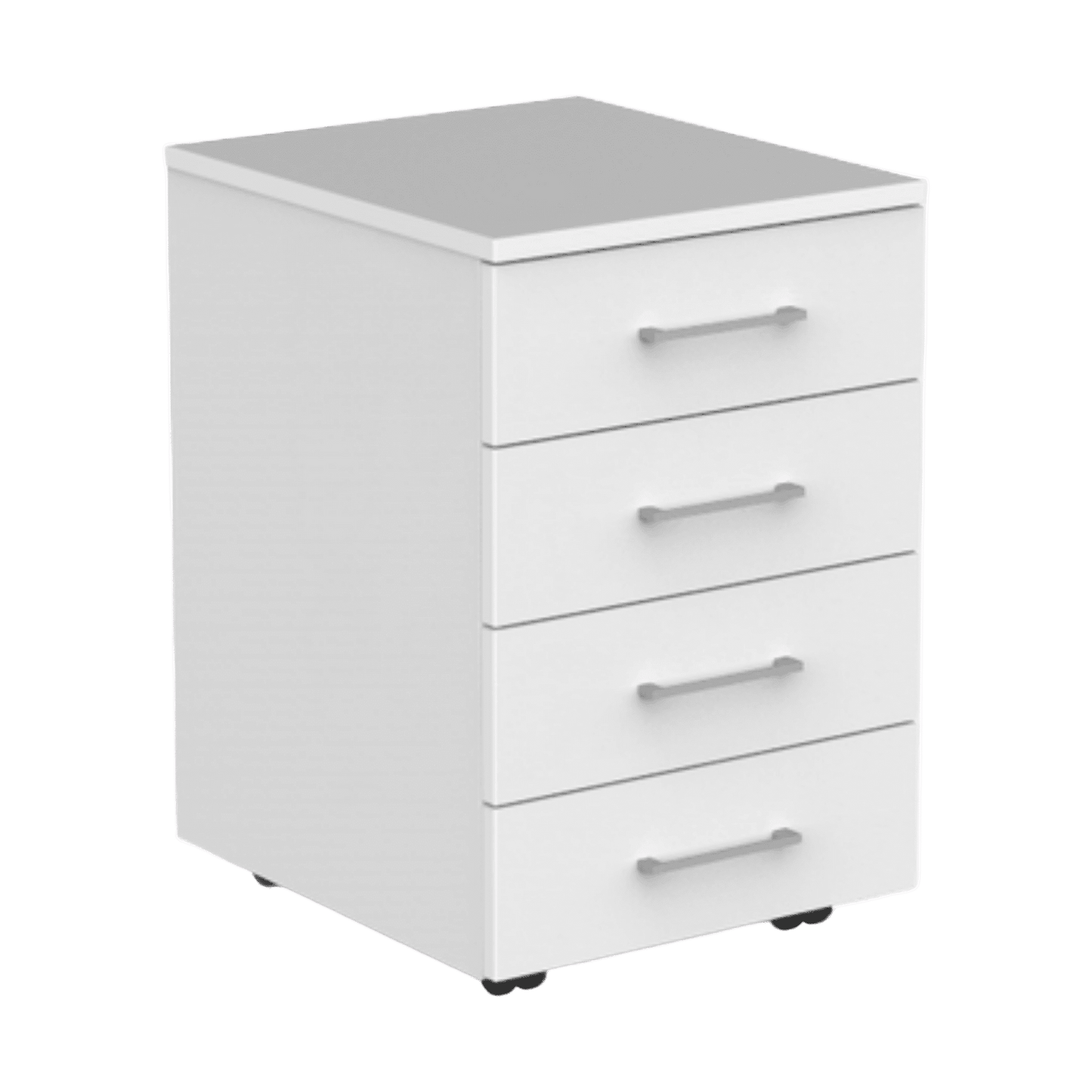 EkoSystem Mobile Pedestal 4 Drawer Unit White