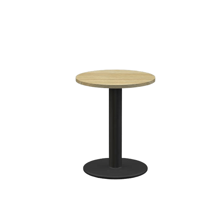 EkoSystem Pedestal Meeting Table 900mm Round New Oak Melamine - Office Furniture Company