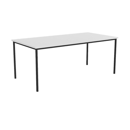 EkoSystem Steel Frame Canteen Table 1200 X 600 New Oak Melamine - Office Furniture Company